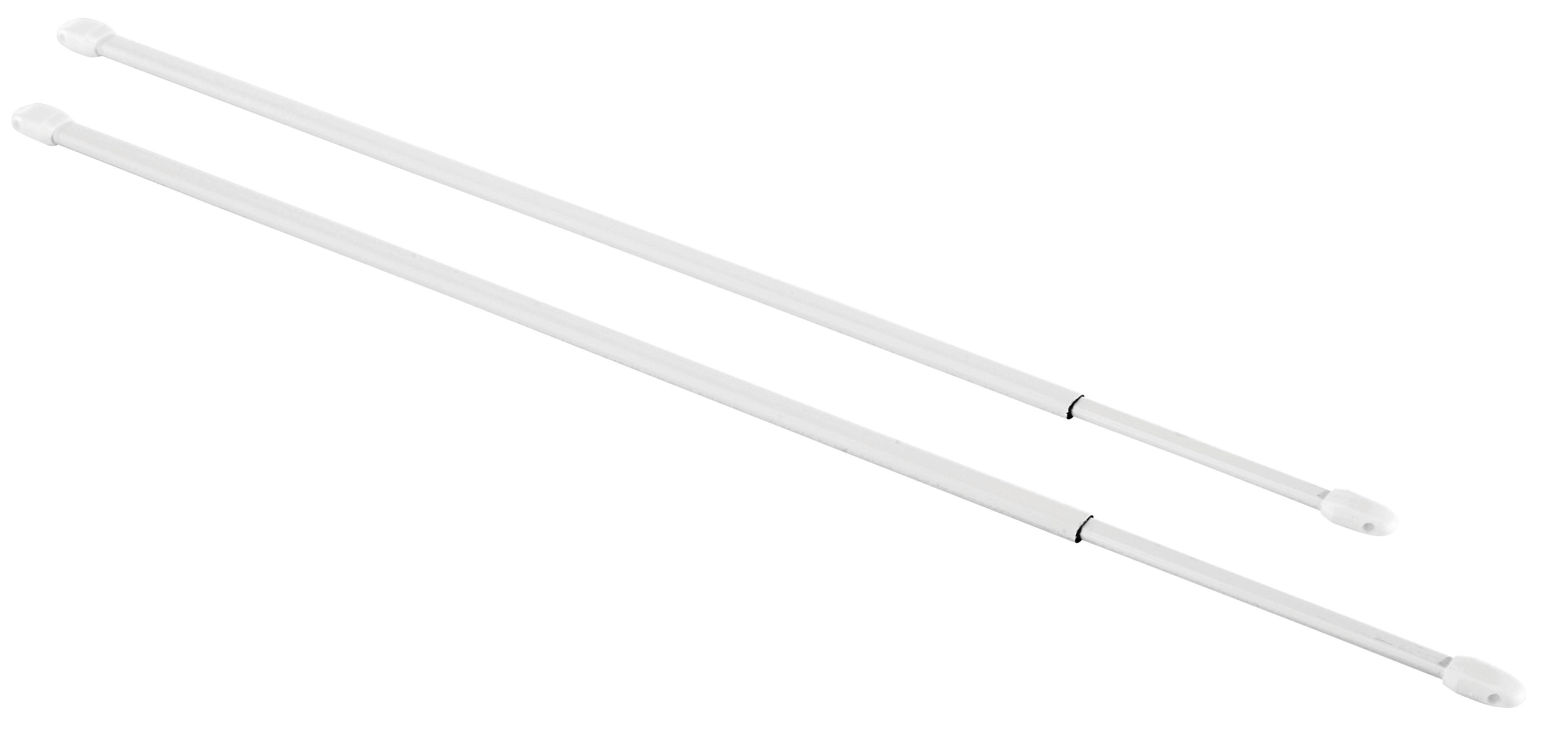 VITRÁŽNÍ TYČKA Simple, 80-120 cm - bílá, kov (80-120cmcm) - Modern Living