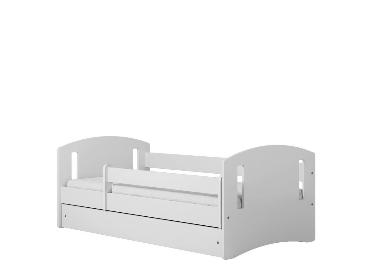 KINDER-/JUNIORBETT Classic Weiß 80x140cm - Birkefarben/Weiß, MODERN, Holz/Holzwerkstoff (80/140cm) - MID.YOU