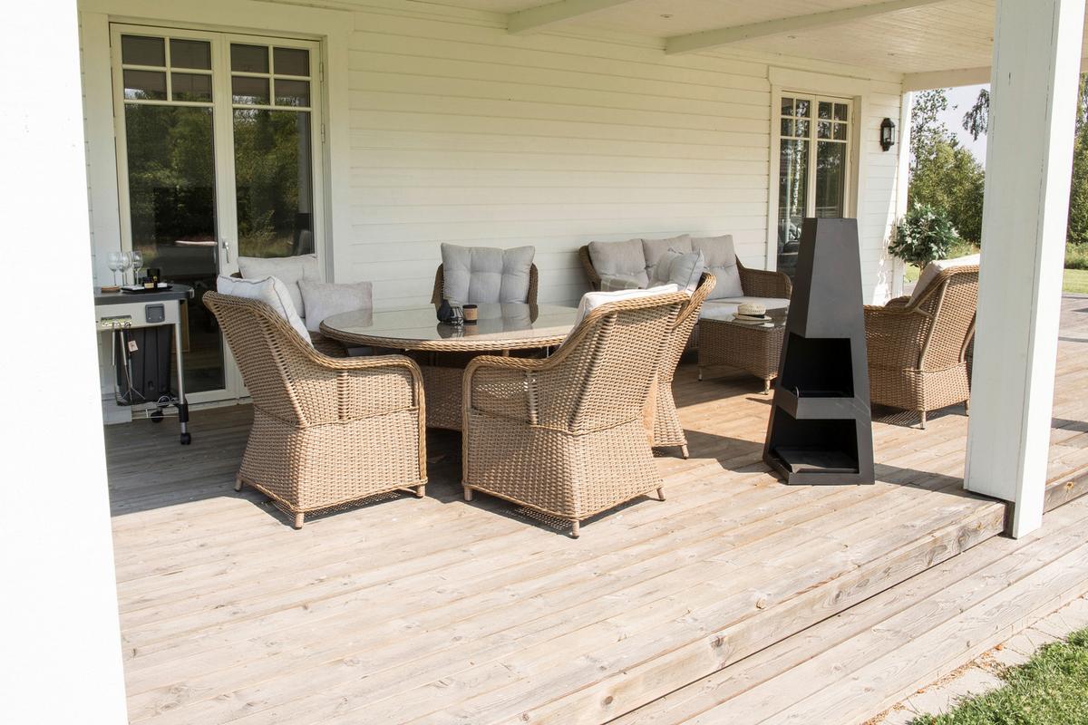 Feuerstelle Bastian - Schwarz, KONVENTIONELL, Metall (40/120/40cm) - Gardenson