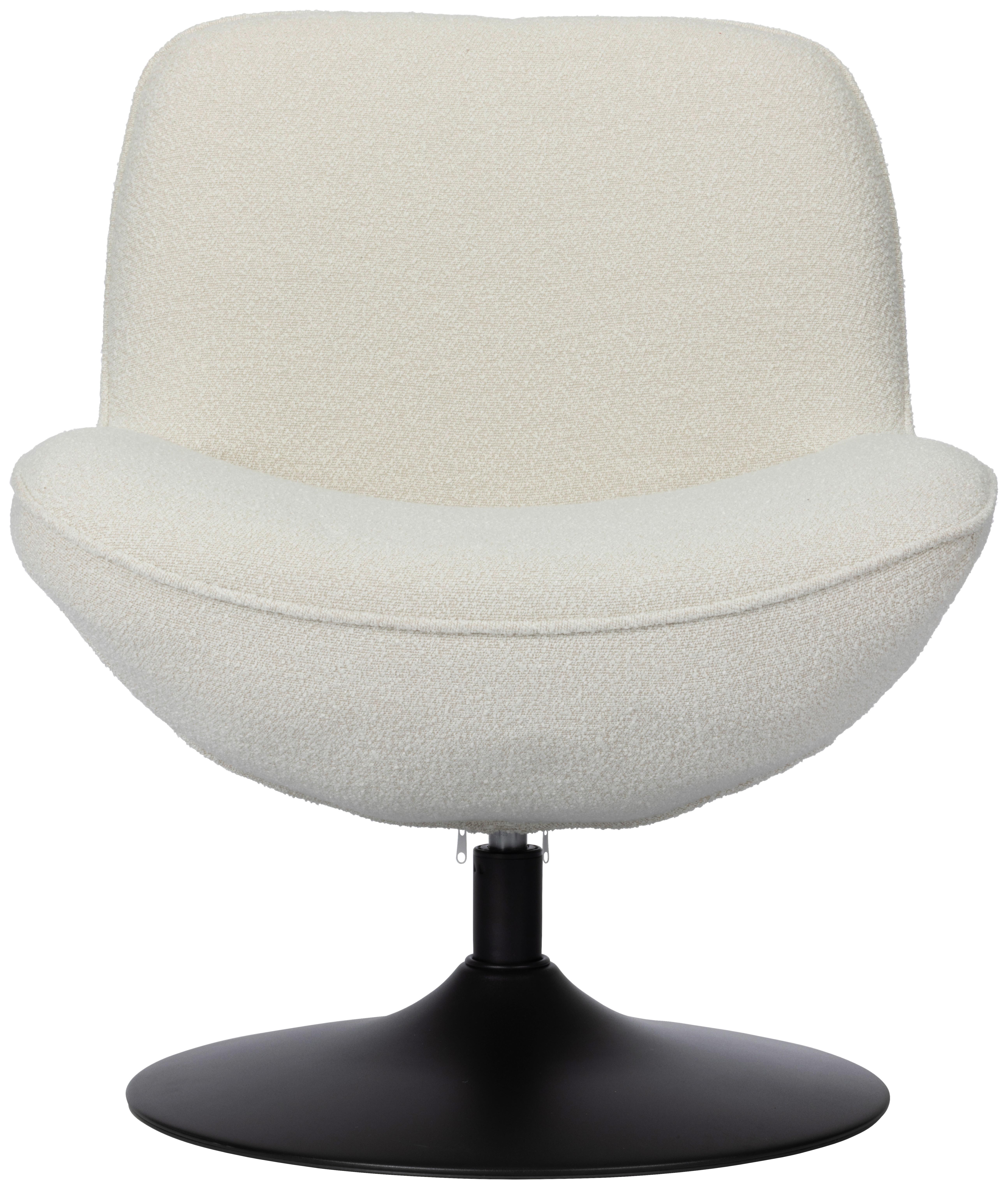 Relaxsessel Ramo Beige B: 69 cm - Beige/Schwarz, Basics, Textil/Metall (69/77/72cm) - Livetastic