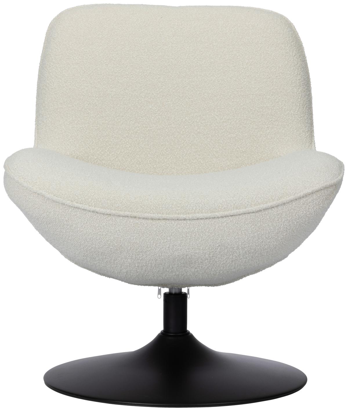 Relaxsessel Ramo Beige B: 69 cm - Beige/Schwarz, Basics, Textil/Metall (69/77/72cm) - Livetastic