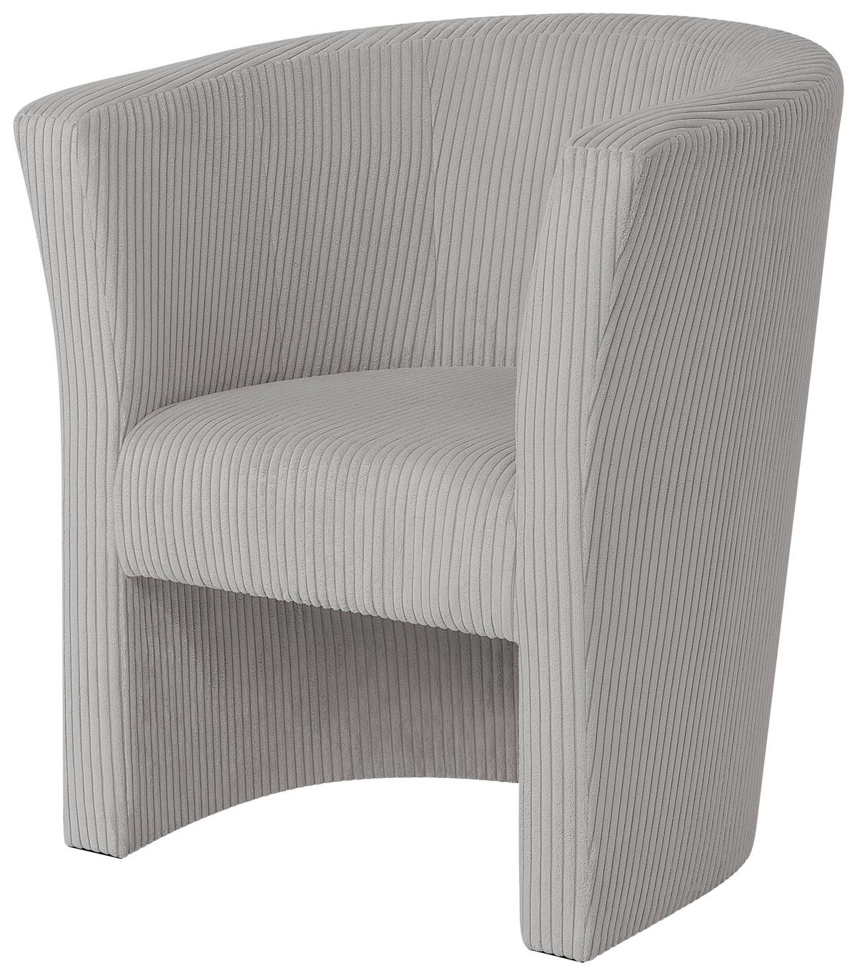 Koktailové kreslo PAUL, svetlosivý menčester ZOOM - čierna/svetlosivá, Konventionell, kompozitné drevo/textil (70/76/64cm) - P & B