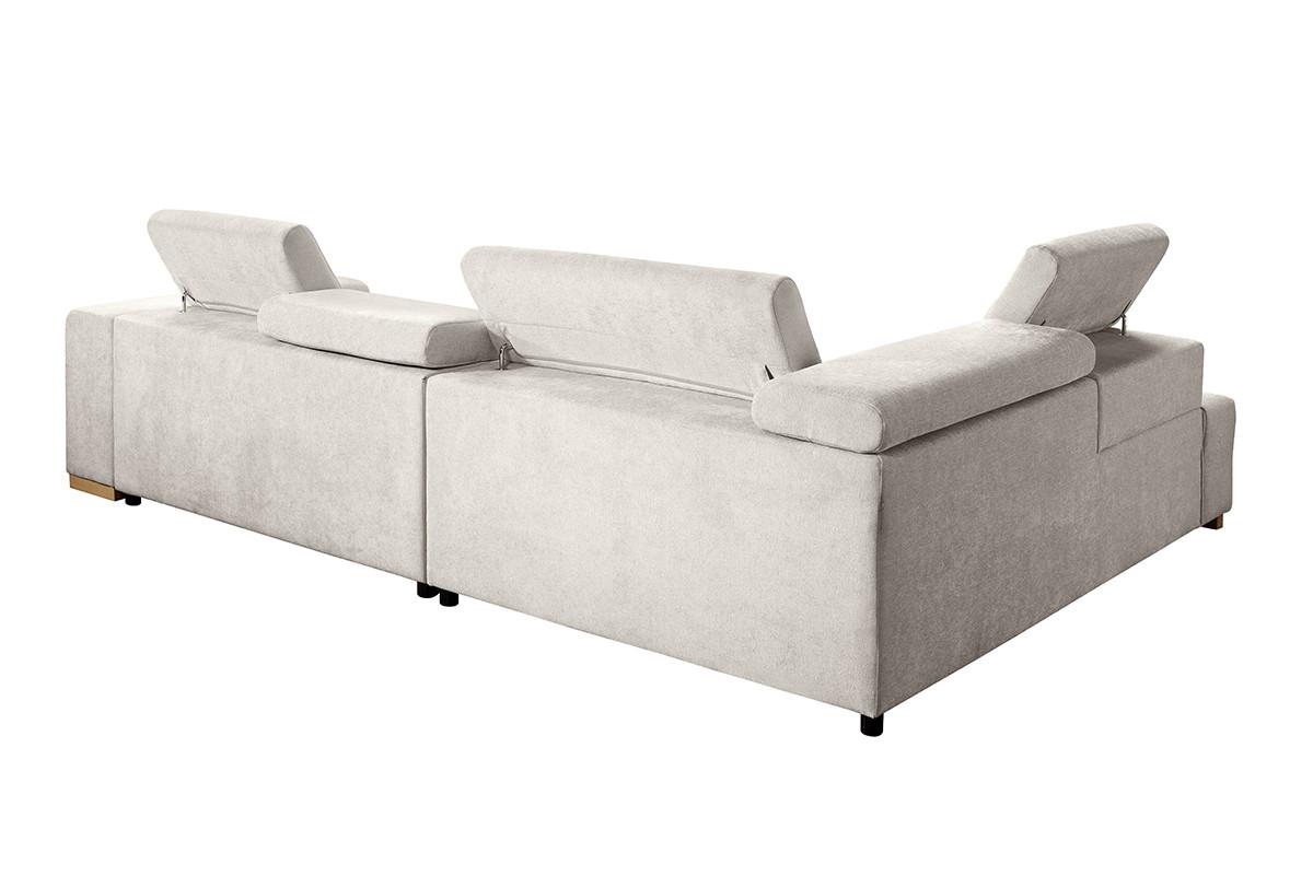 Ecksofa Elias Neu Creme S: 201x307 cm - Creme/Naturfarben, Design, Textil (201/307cm) - Livetastic