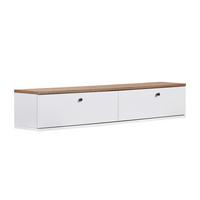 TV-ELEMENT Weiß/Kieferfarben B: 140cm - Weiß/Kieferfarben, MODERN, Holzwerkstoff (140/25/25cm)