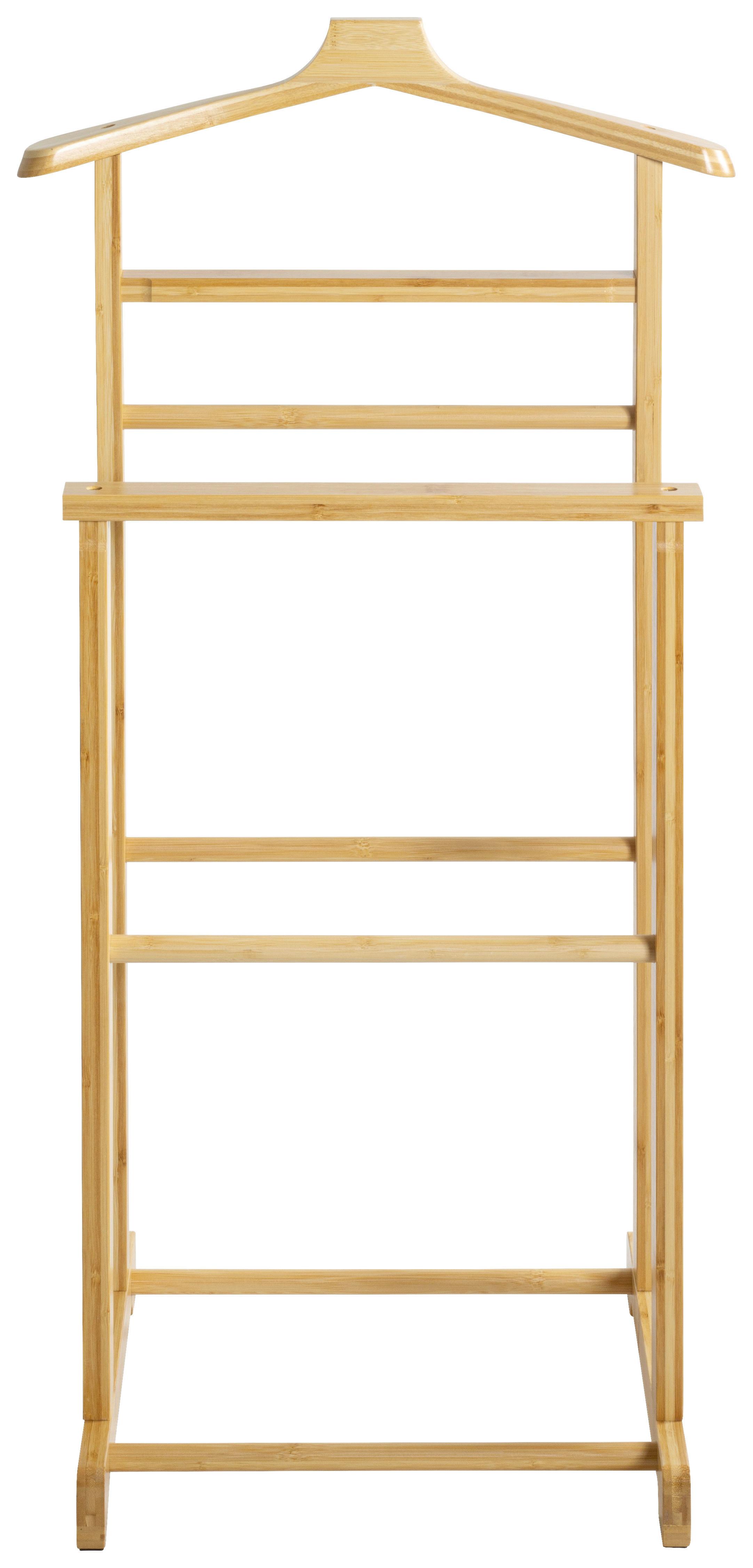 Herrendiener Oslo Bambus B: 48 cm - Naturfarben, Trend, Holz (48/97/36cm)