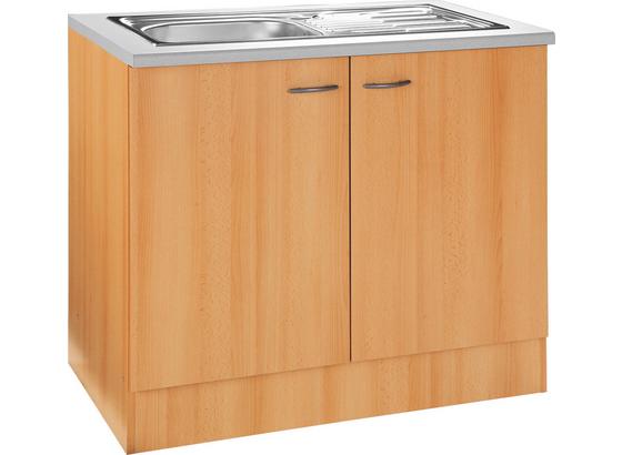 Spülenunterschrank Nano B: 100 cm Buche Dekor - Buchefarben, MODERN, Holzwerkstoff (100/85/57cm) Spülenunterschrank Nano B: 100 cm Buche Dekor - Buchefarben, MODERN, Holzwerkstoff (100/85/57cm)