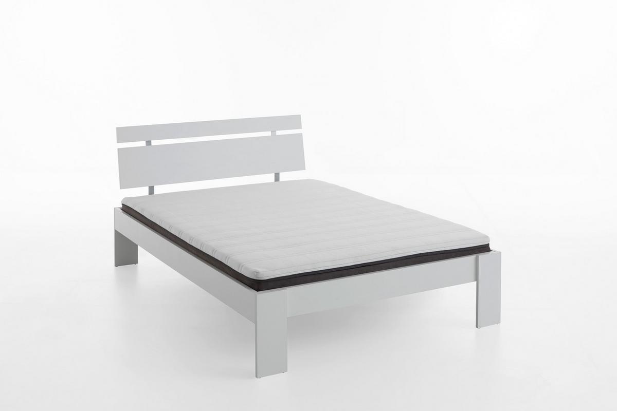 Futonbett 140x200 cm Lian, Weiß - Weiß, Basics, Holzwerkstoff (144,6/77,1/208,1cm) - MID.YOU
