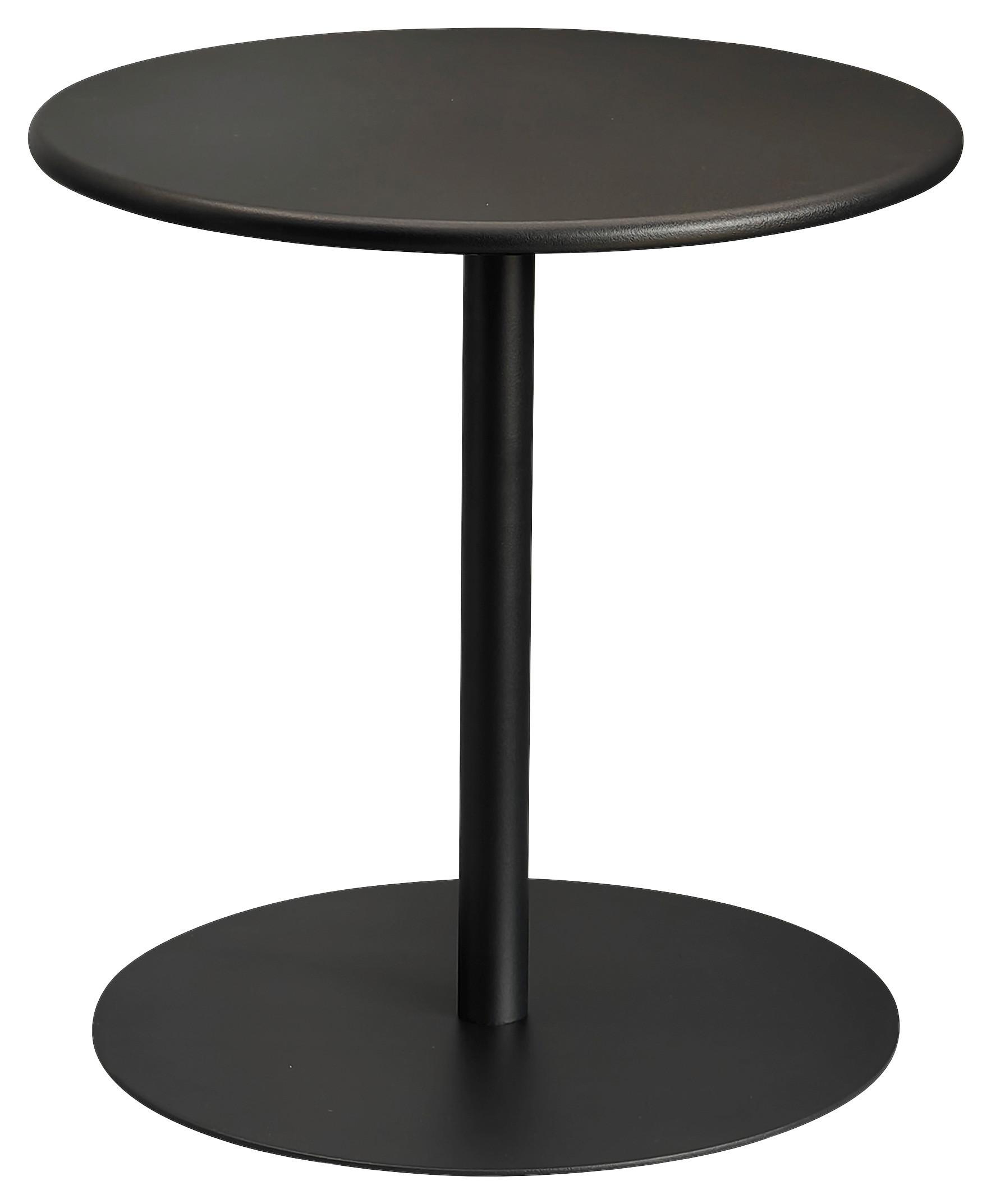 Beistelltisch Wien Schwarz - Schwarz, Design, Metall (40/45/40cm) - P & B