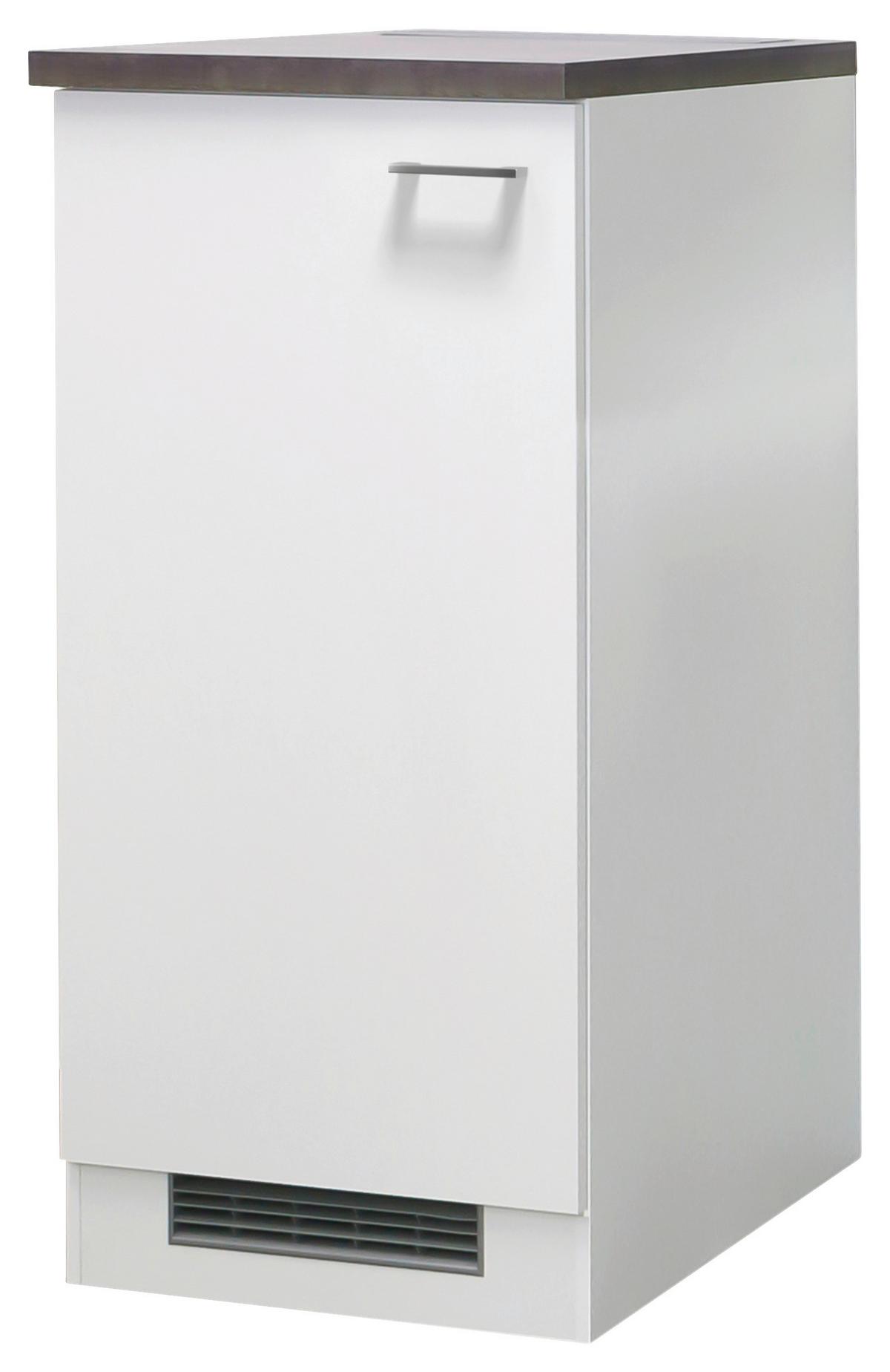 Geräteumbauschrank Lucca Demi 120 - Graubraun/Weiß, KONVENTIONELL, Holzwerkstoff (60/126/60cm) - FlexWell