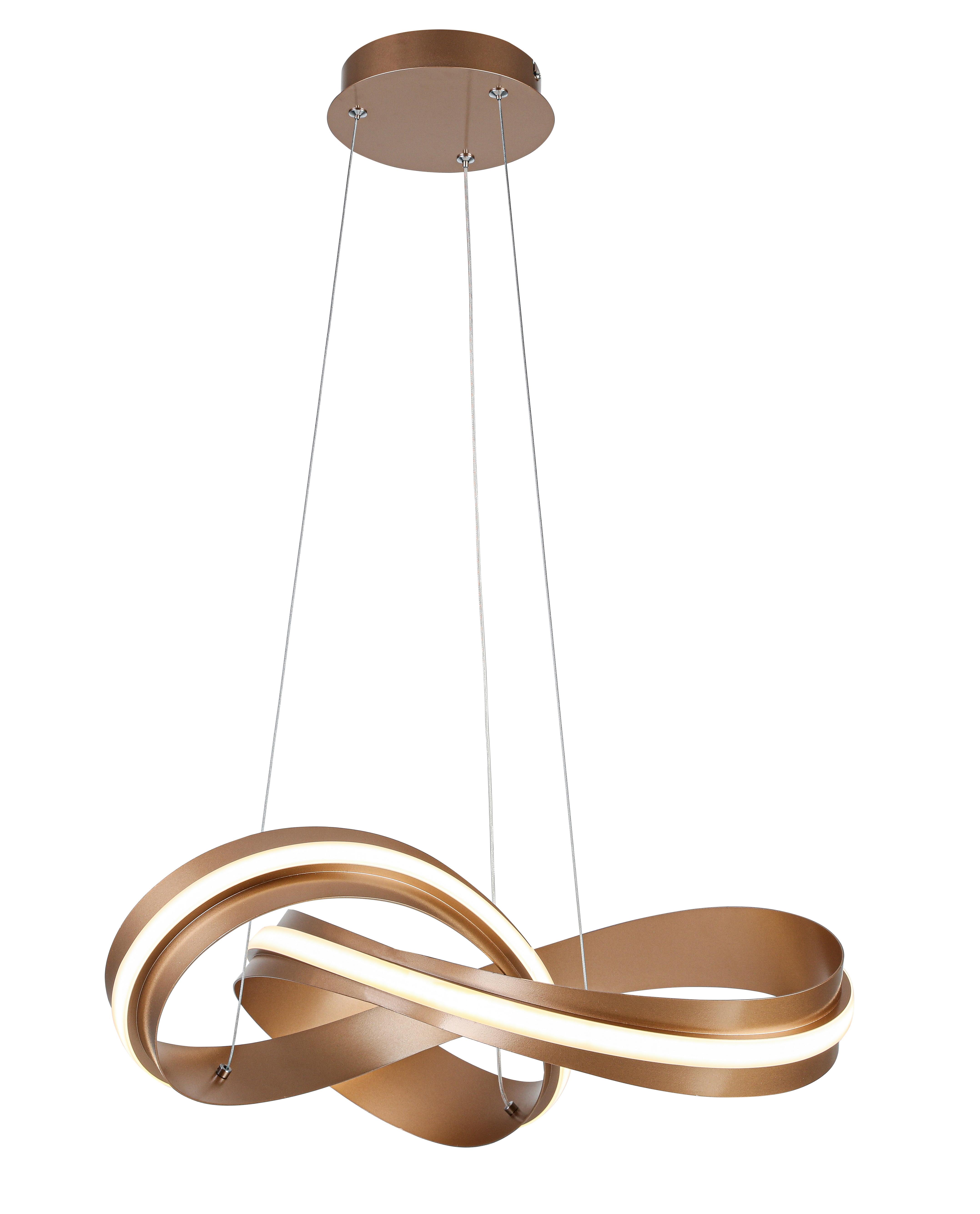 ZÁVESNÉ LED SVIETIDLO ELISA - cappuccino, Modern, kov/plast (52/120cm) - Mömax