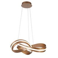 ZÁVESNÉ LED SVIETIDLO ELISA - cappuccino, Modern, kov/plast (52/120cm) - Mömax