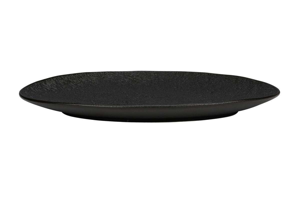 PLYTKÝ TANIER HARUKI - čierna, Modern, keramika (28/24,8/2,5cm) - Mömax