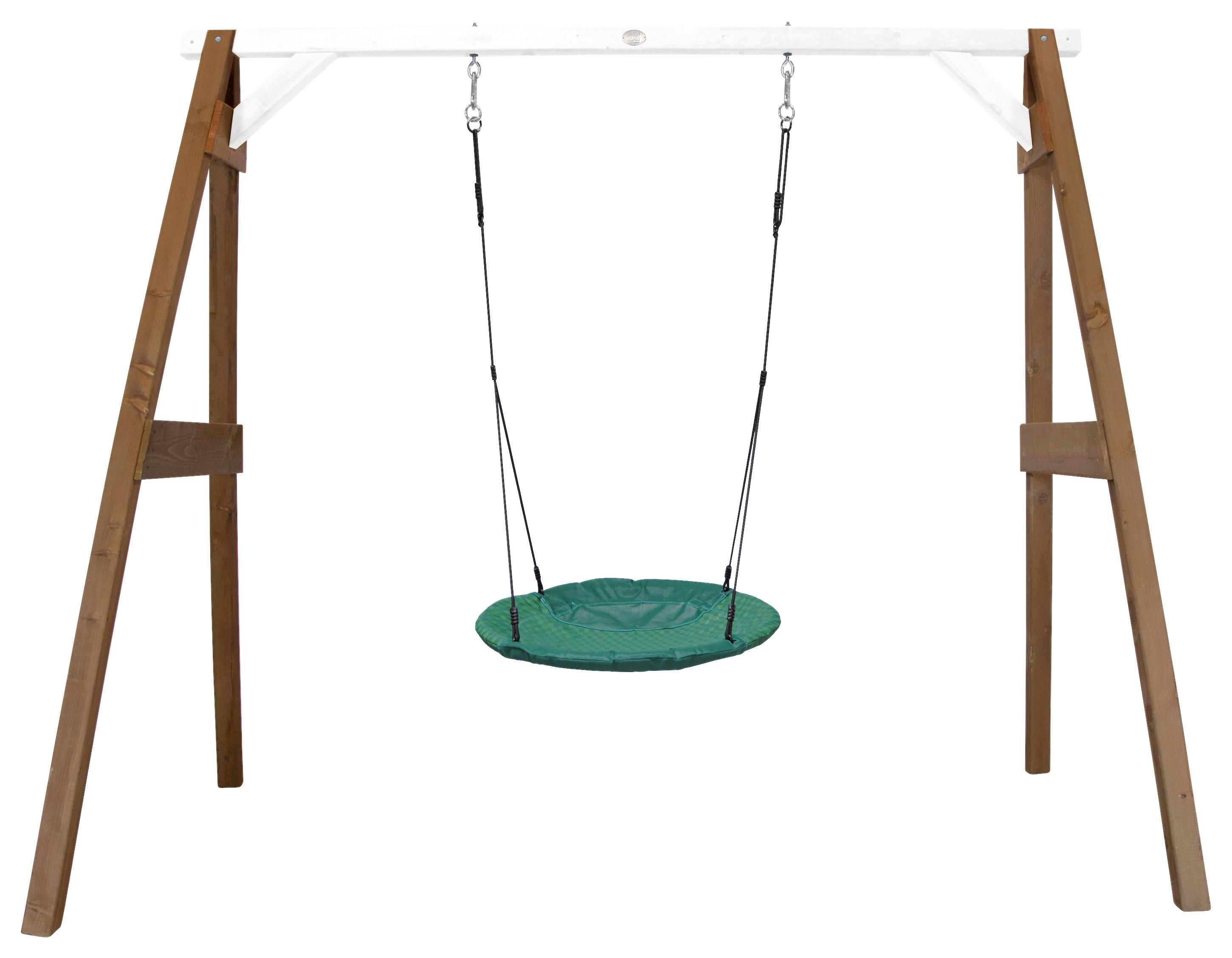 Nestschaukel A030.134.03 - Braun/Weiß, KONVENTIONELL, Holz/Kunststoff (254/207/160cm) - Ambia Garden