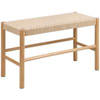 SEDACÍ LAVICE ALVIN - barvy borovice/přírodní barvy, Trend, dřevo/textil (80/45/35cm)