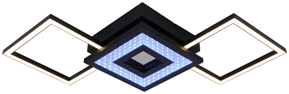 Led Mennyezeti Lámpa Charlotta - fekete, Basics, műanyag/fém (27,8/66/7cm) - Luca Bessoni