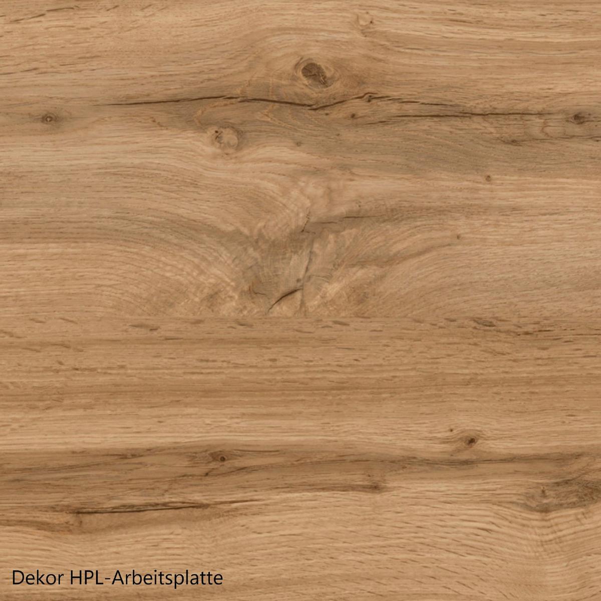 Eckküche Monza ohne Geräte 300x240 cm Weiß/Eiche Dekor - Weiß Hochglanz/Eiche Wotan, LIFESTYLE, Holzwerkstoff (300/240cm) - Held