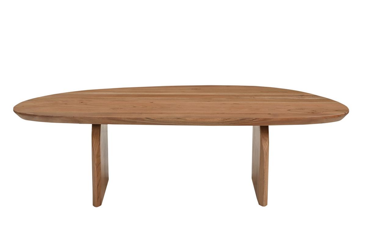COUCHTISCH Akazie Natur B: 135cm - Naturfarben, Design, Holz (135/76/38cm) - MID.YOU