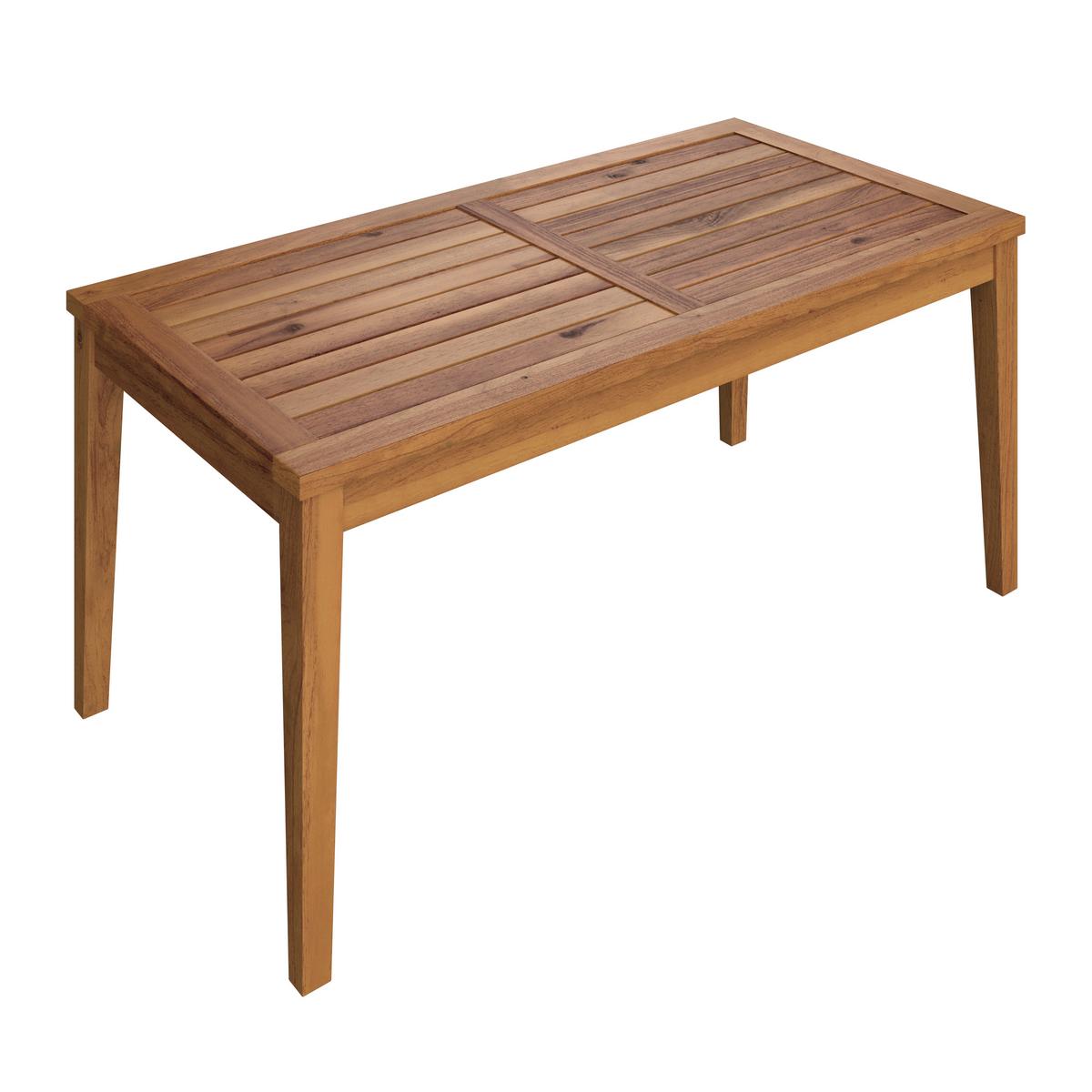 Terasová sedací souprava ENRICA - černá/barvy akácie, Moderní, dřevo/plast (120/84/70cm) - Bessagi Garden