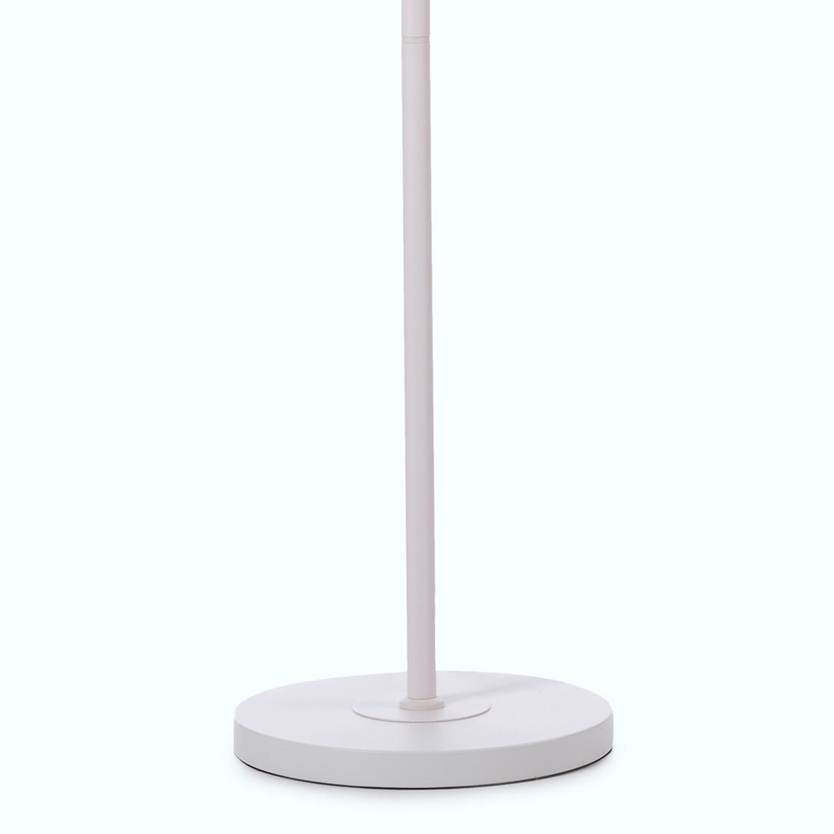 Stehleuchte Ginger Weiß L: 36 cm - Weiß/Sahara, Basics, Glas/Kunststoff (36/36/153cm)