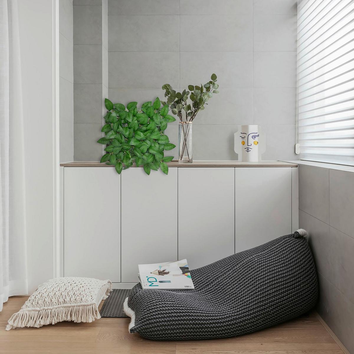 WANDVERKLEIDUNG KUNSTPFLANZE - Dunkelgrün/Grün, Trend, Kunststoff (33/33cm) - Floordirekt