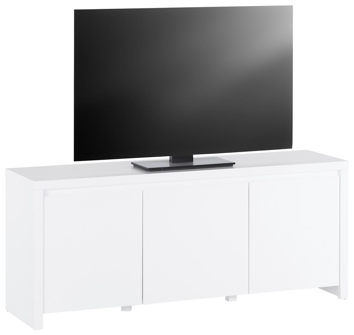 Kommode Larios 143,2 cm Weiß - Weiß, MODERN, Holzwerkstoff (143,2/61/40cm)
