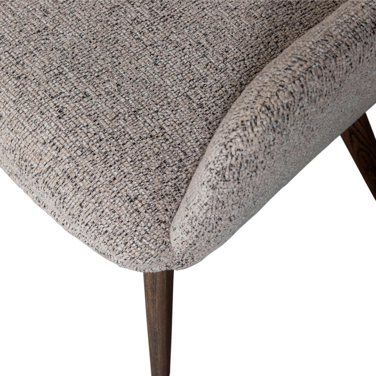 Armlehnstuhl-Set Murat Braun/Natur B: 61cm - Braun/Naturfarben, MODERN, Holz/Textil (61/86/60cm) - Livetastic