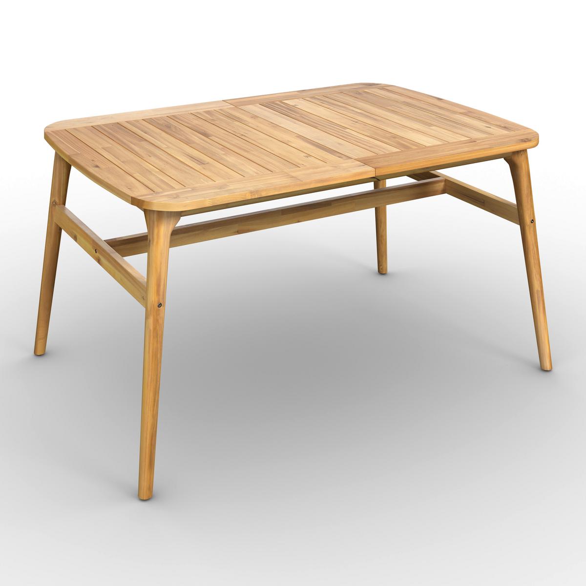 ZÁHRADNÝ STÔL NICOLA - farba tíku, Modern, drevo (160-200cm) - Bessagi Garden