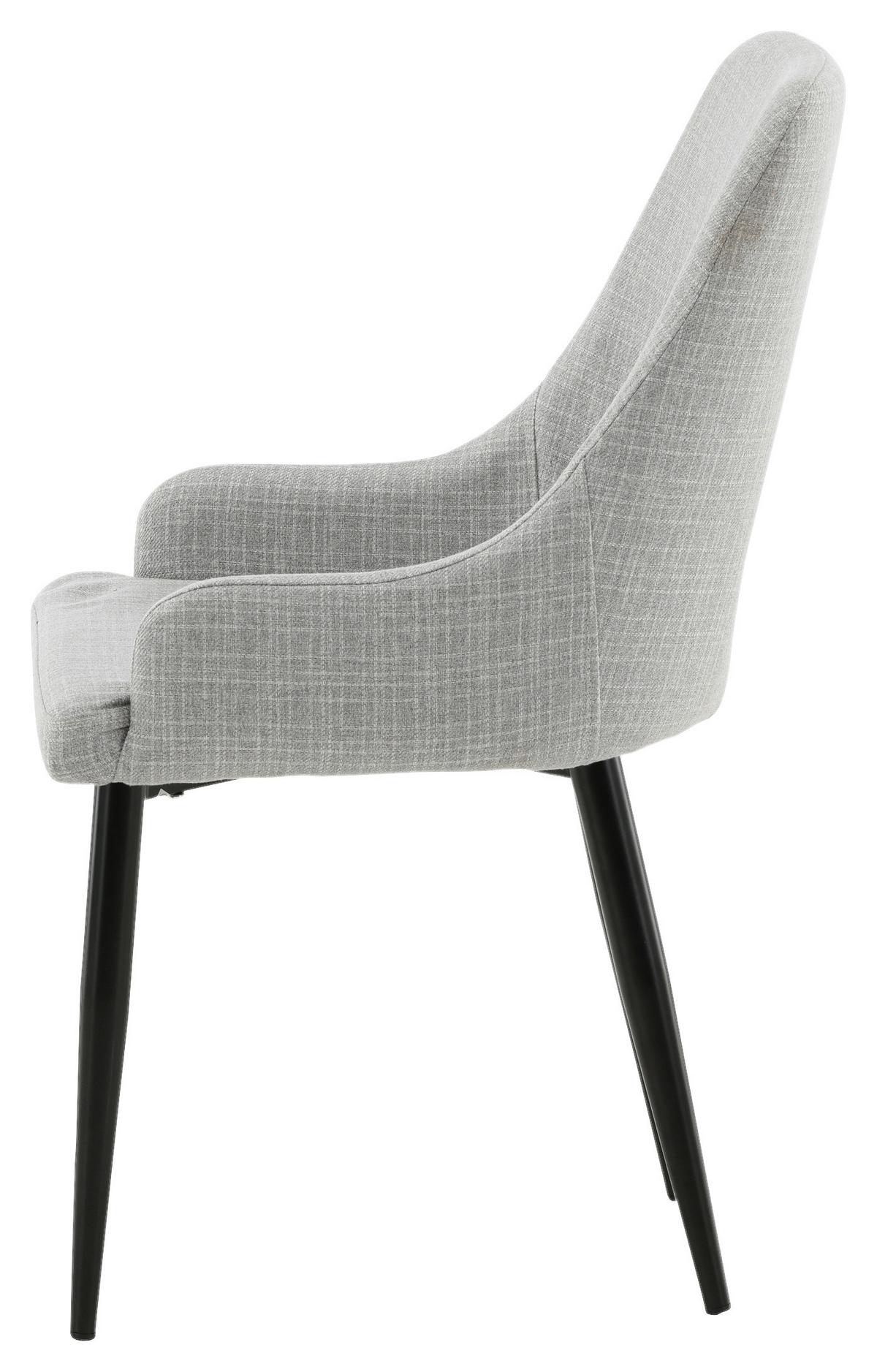 Stuhl-set Plaza Weiß B: 49 Cm - Weiß, Design, Textil/Metall (49/86/58cm) - Livetastic