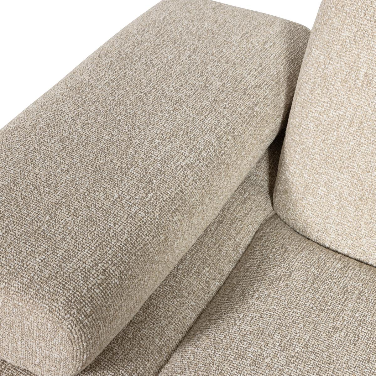 Sofaelement Mojo Beige B: 97cm - Beige/Schwarz, Design, Textil (97/74/124cm) - Livetastic