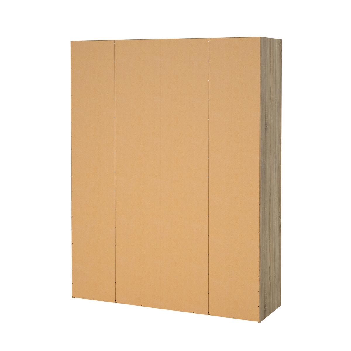 Ruhásszekrény Space 154/200cm - Sonoma tölgy, Konventionell, fa (154/200,4/49,5cm)