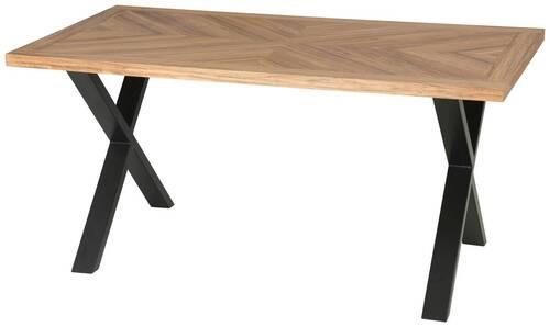 Esstisch Cecina 160x90cm Eichefarben - Eichefarben/Schwarz, MODERN, Holz/Holzwerkstoff (160/90/77cm) - MID.YOU