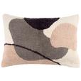 Zierkissen Viola 35x50 cm Baumwolle Beige/Taupe + Zipp - Beige, MODERN, Textil (35/50cm) - Luca Bessoni