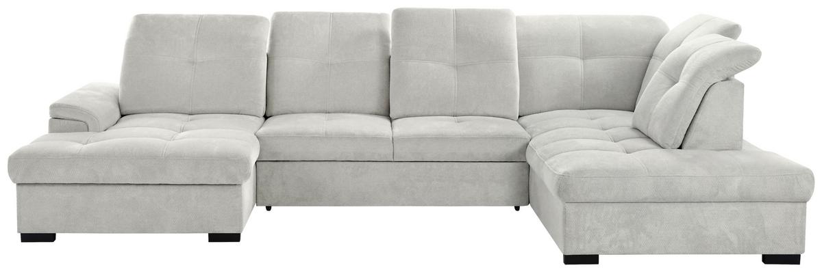 Sarokkanapé Prada - szürkésbarna, Modern, textil (176/358/230cm)