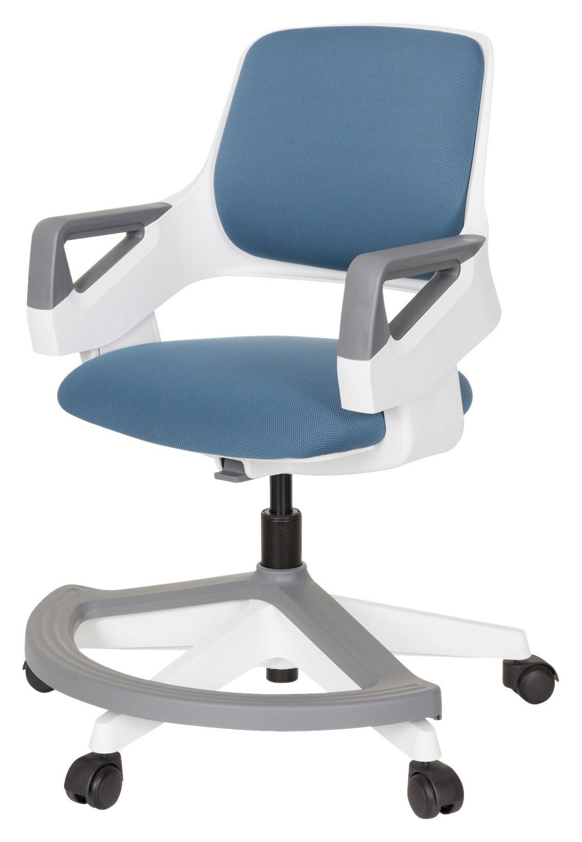 Jugenddrehstuhl Kid Flex Blau - Blau/Weiß, Basics, Kunststoff (53/80-93/60cm) - MID.YOU
