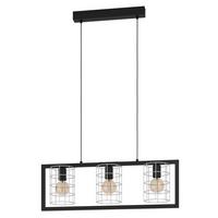 Hängeleuchte 43663 Jubily - Schwarz, KONVENTIONELL, Metall (77/14,5/110cm) - Eglo