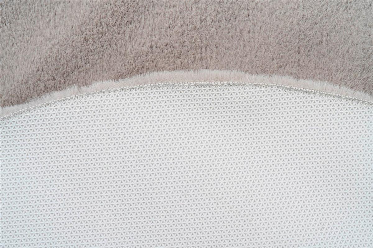 Hochflorteppich Rabbit Hellgrau, D: 100 cm - Hellgrau, KONVENTIONELL (100cm)