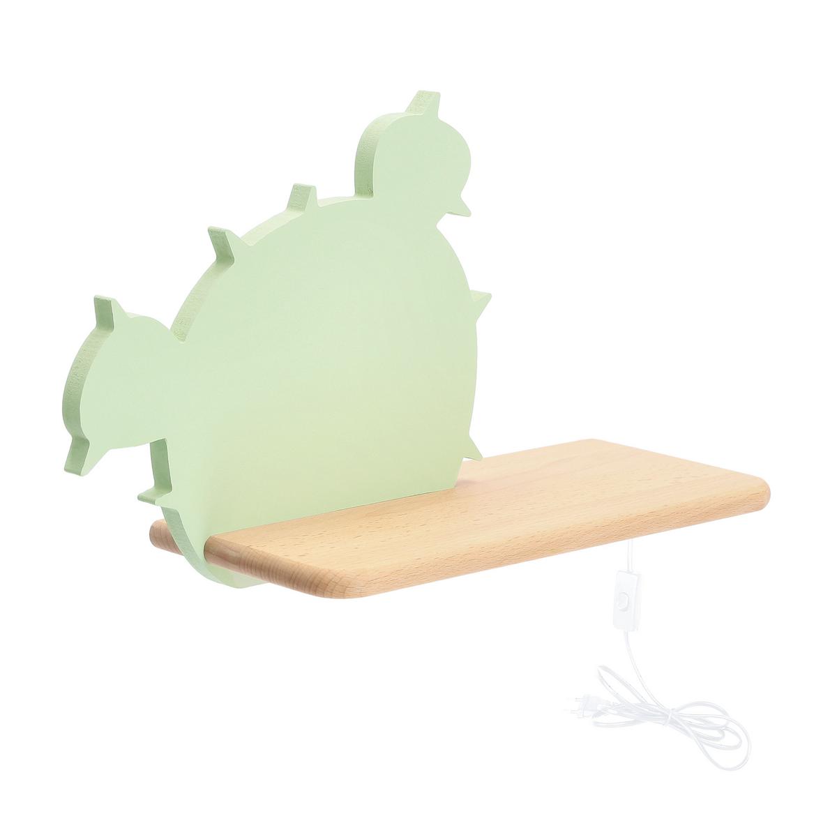 Kinderwandleuchte 21-01016 Cactus 3 - Grün, Basics, Holz/Holzwerkstoff (33.5/12/20.5cm)