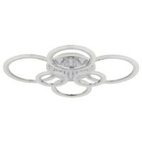 LED-Deckenleuchte Memory-Funktion - Klar/Chromfarben, Design, Kunststoff/Metall (78/60,5/11,5cm) - Globo