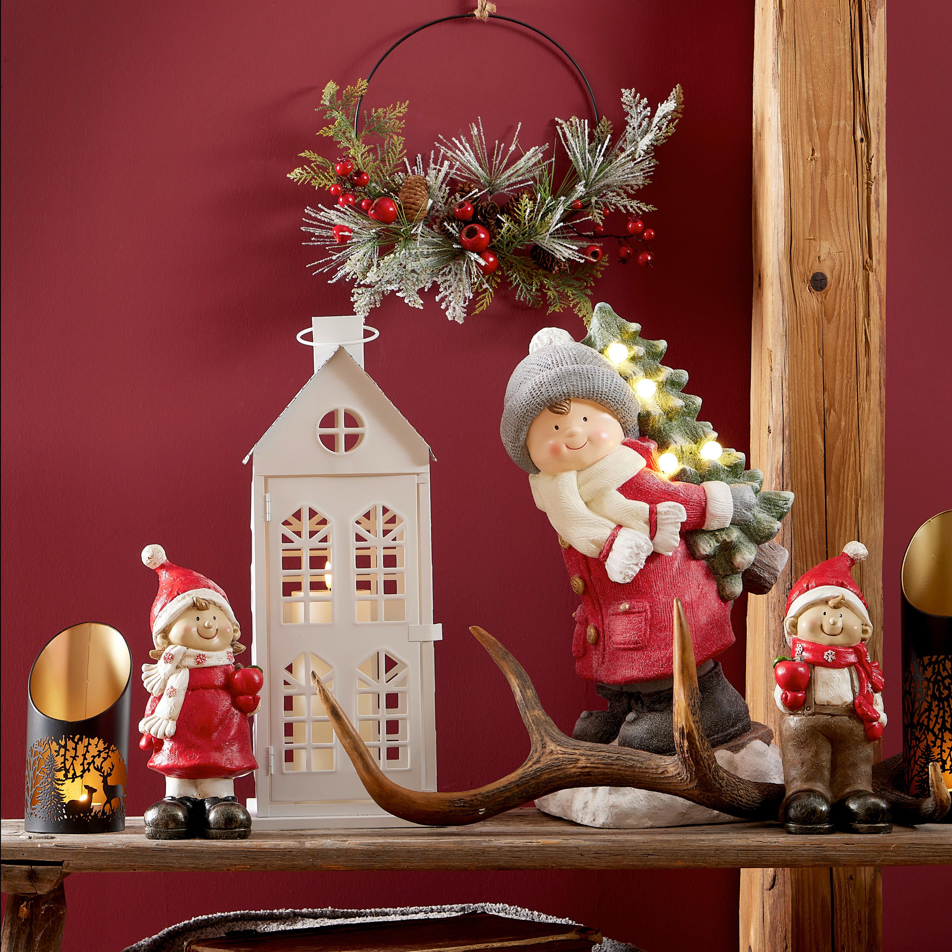 Kerzenhalter Titiana - Goldfarben/Schwarz, KONVENTIONELL, Metall (12/39cm) - Luca Bessoni