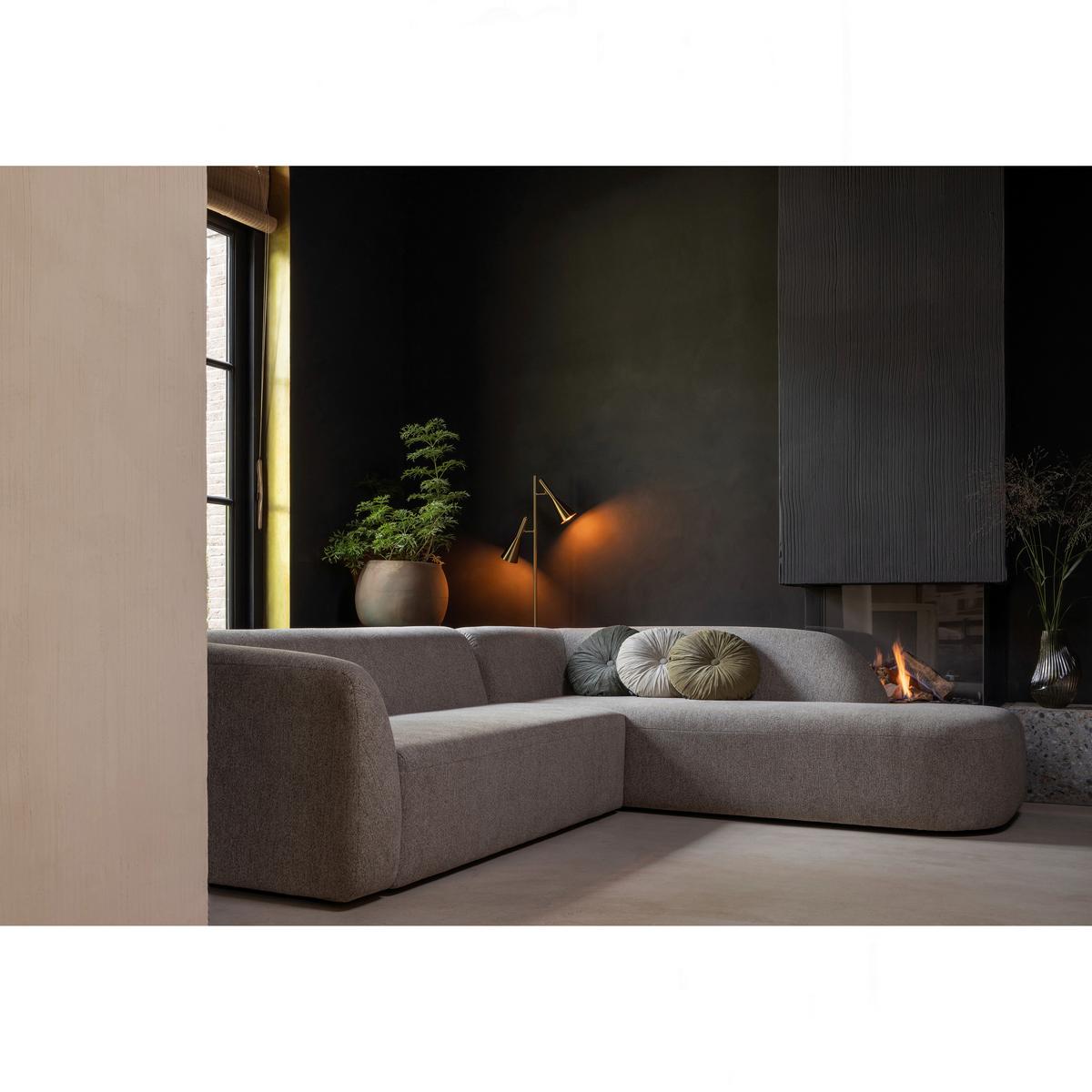 Ecksofa Sloping Naturfarben S: 274x225cm - Naturfarben, Design, Textil (274/225cm) - Livetastic