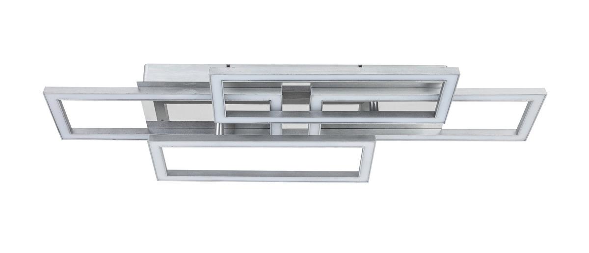 Led-deckenleuchte Niya - Chromfarben/Silberfarben, MODERN, Kunststoff/Metall (72/28,4/8cm) - Luca Bessoni