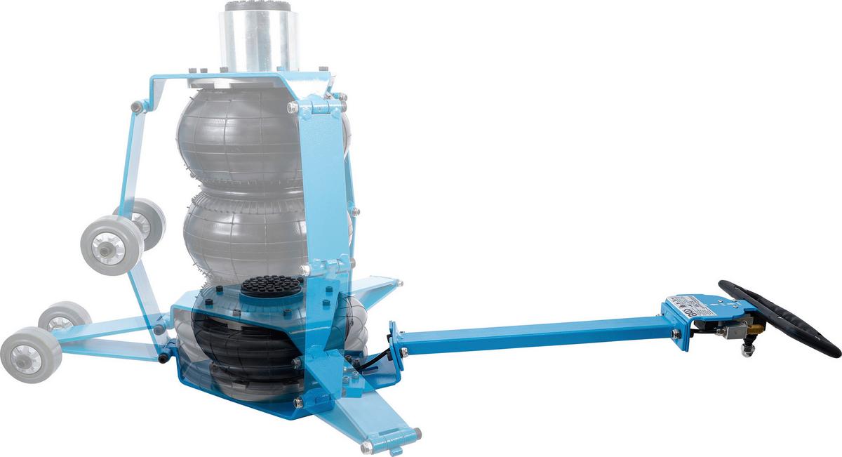 Pneumatischer Wagenheber 71010 - Blau/Schwarz, Basics (63,4/58,5/20cm)