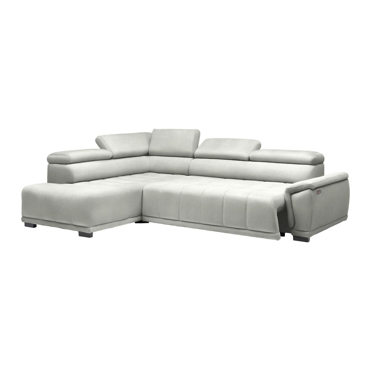 Rohová sedačka GRINALDI, levá, písková - černá/pískové barvy, Moderní, textil/plast (206/283cm) - Premium Living