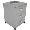 Rollcontainer Grau Tobila 45x58x44 cm - Grau, Basics, Holzwerkstoff/Kunststoff (45/58/44cm) - MID.YOU