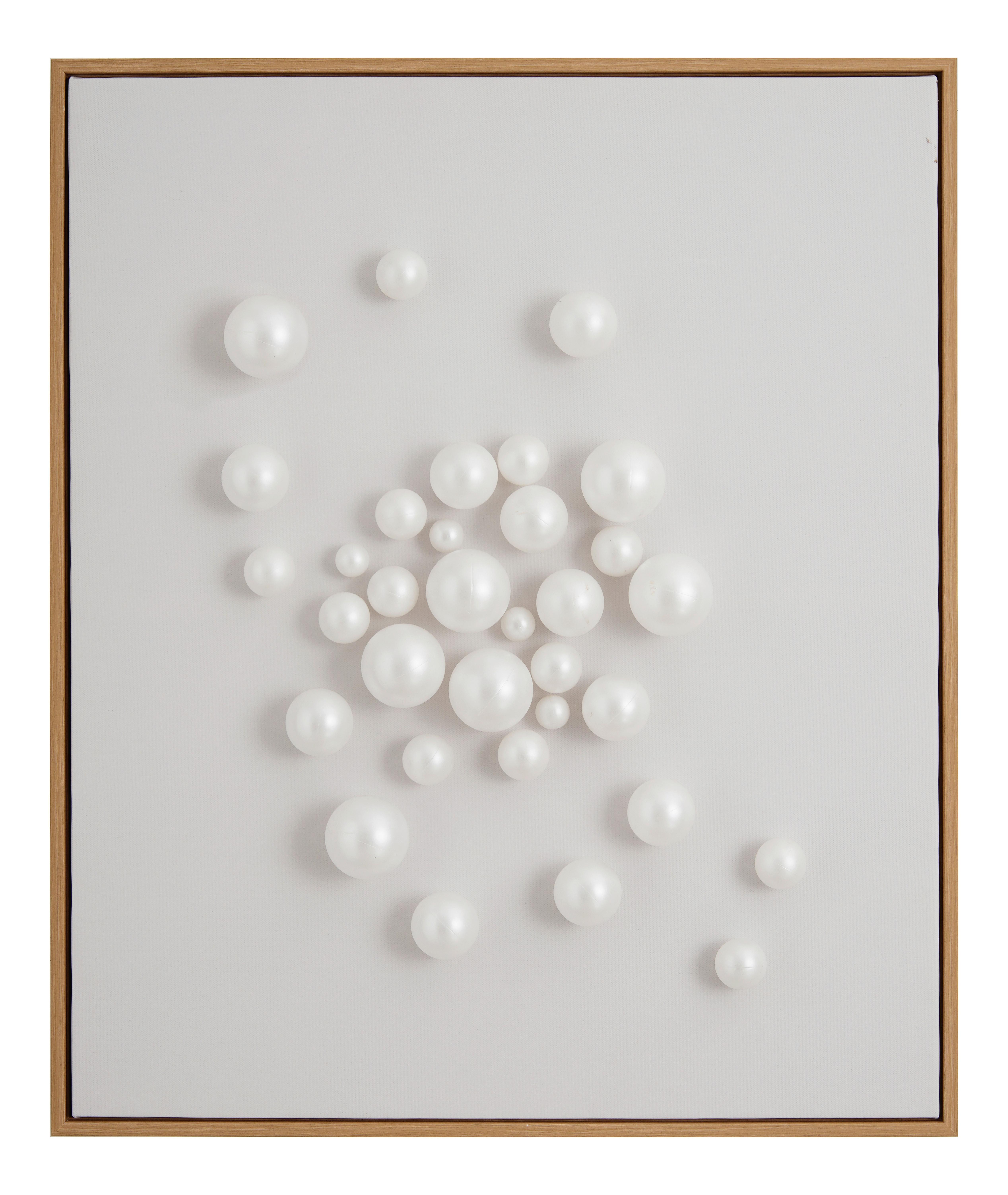 Obraz 52,1x62,1cm - biela/prírodná farba, Modern, kov/drevo (52,1/62,1cm) - Mömax