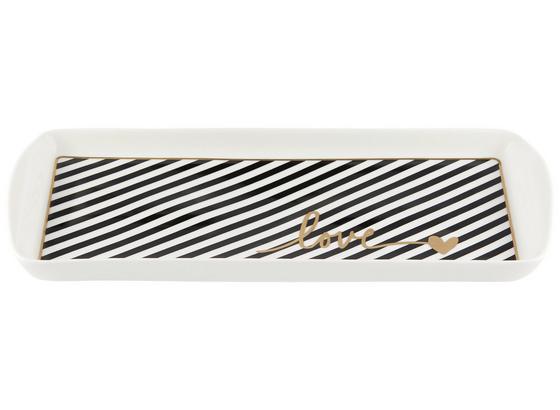 Servírovací Tanier Gloria - čierna/biela, Moderný, keramika (27/13cm) - Mömax modern living Servírovací Tanier Gloria - čierna/biela, Moderný, keramika (27/13cm) - Mömax modern living