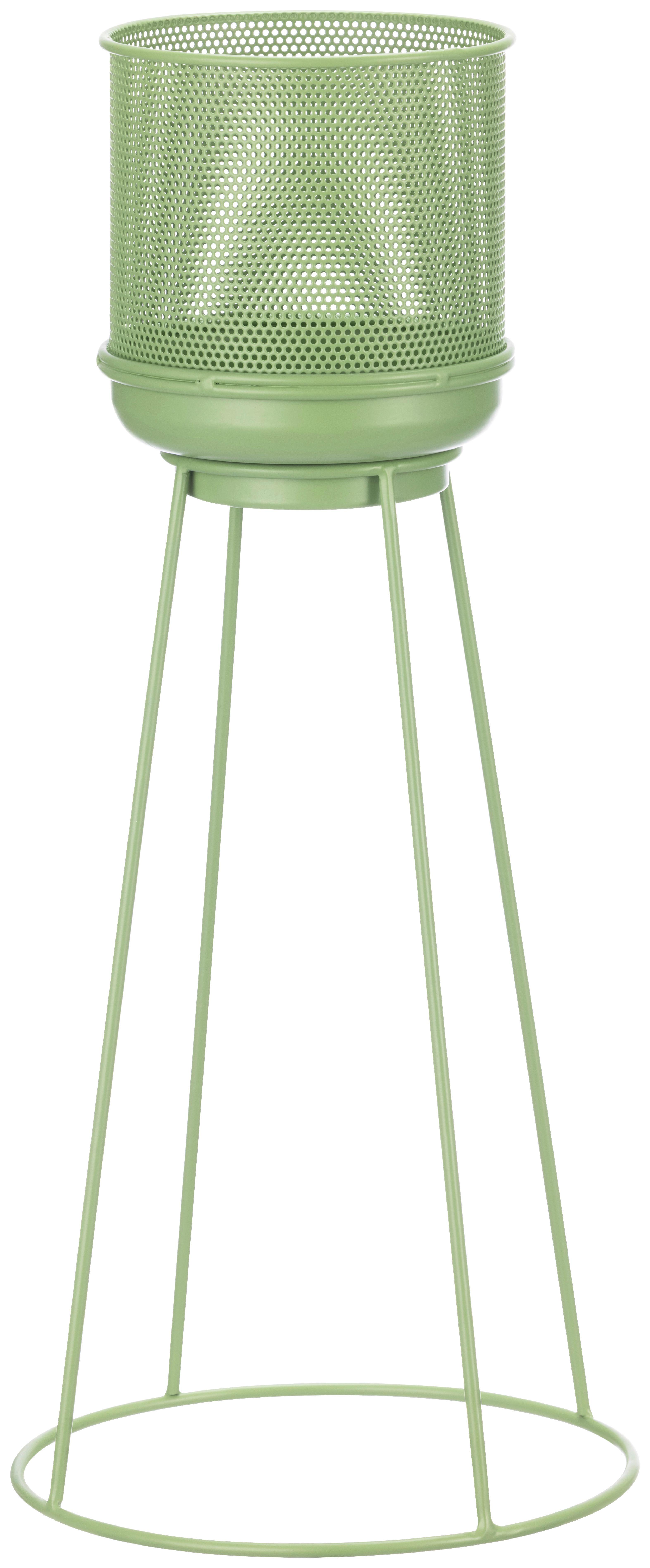 Blumensäule Medina - Grün, KONVENTIONELL, Metall (20/46cm) - Luca Bessoni