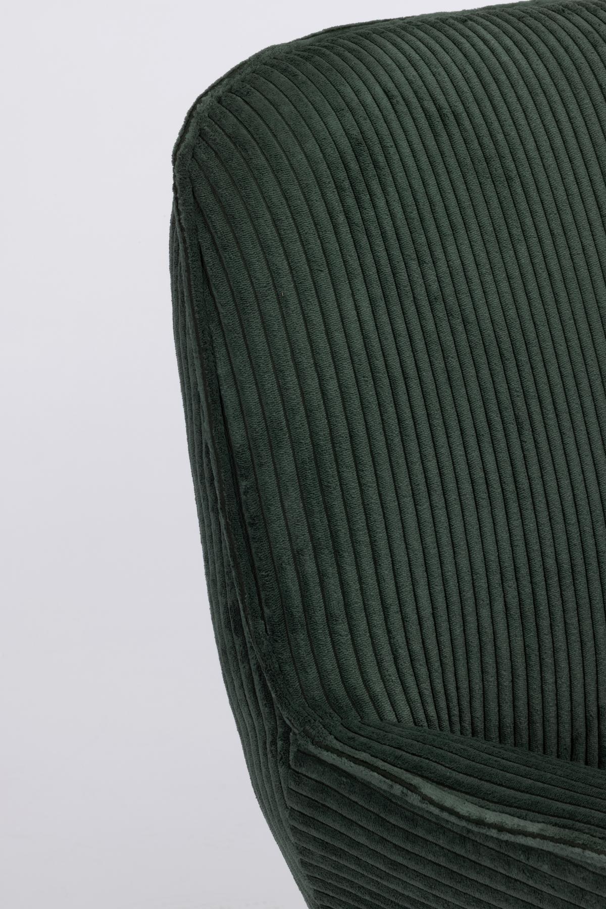 Relaxsessel Maro Grün B: 66 cm - Schwarz/Grün, Basics, Textil/Metall (66/76/75cm) - Livetastic