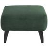 Hocker Colori Dunkelgrün B: 66 cm - Dunkelgrün/Schwarz, MODERN, Holz/Textil (66/44/66cm) - MID.YOU