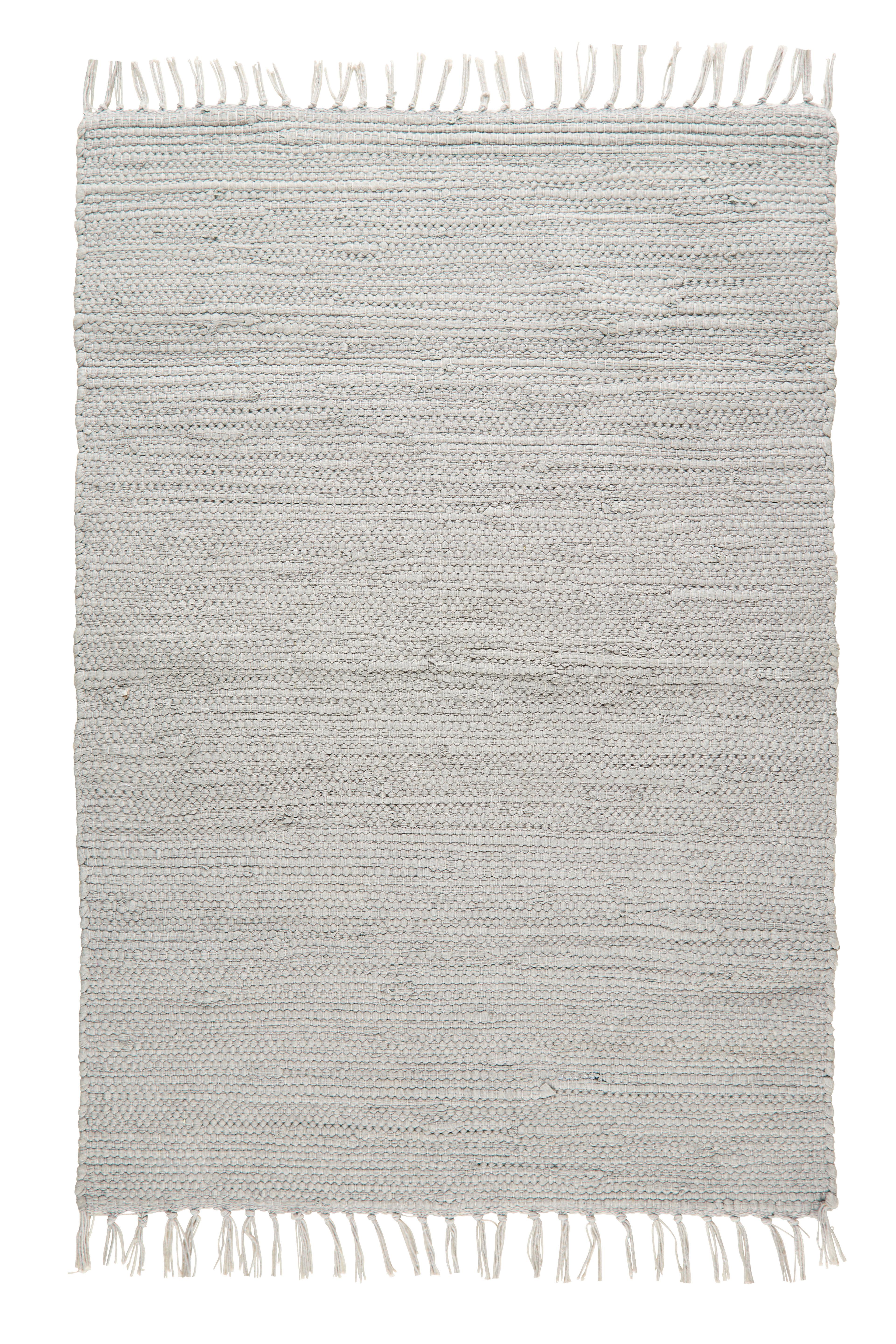 Tkaný Handričkový Koberec Julia 2, 70/130cm, Sivá - sivá, Romantický / Vidiecky, textil (70/130cm) - Modern Living